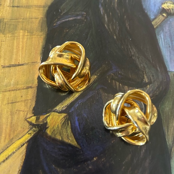 Vintage bow earrings - Picture 3 of 4